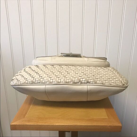 Coach Kristen 19314 Woven Hobo Bag Parchment - Picture 4 of 8